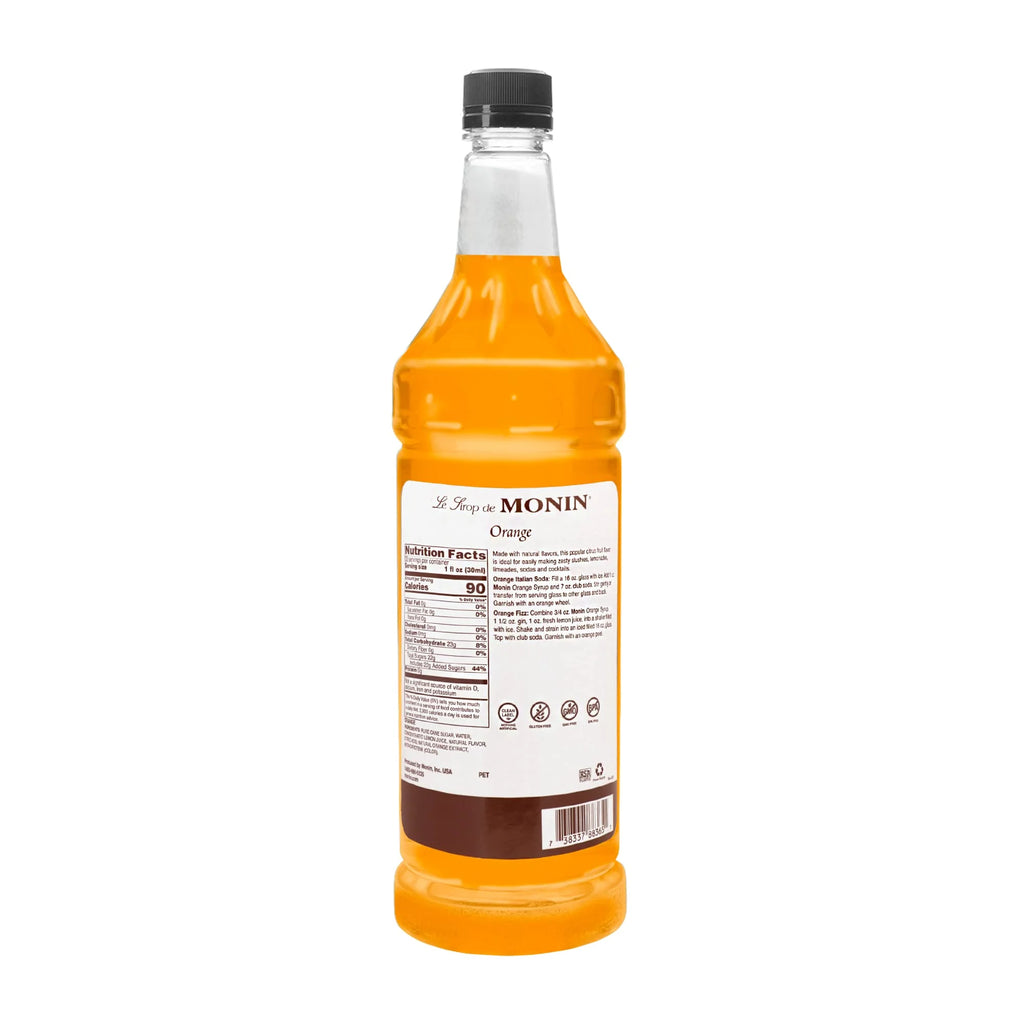 Orange Flavored Syrup, 33.8-Ounce Plastic Bottle C19808