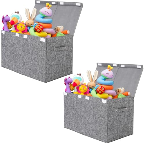 Large Flip-Top Lid Collapsible Toy Box Storage K2886