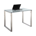 Contemporary Small Desk with Glass Top U278338