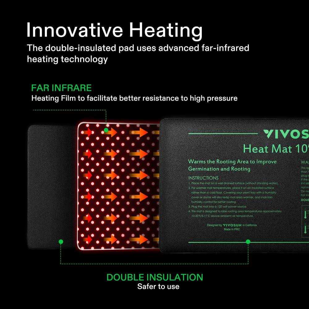 Seedling Heat Mat and Digital Thermostat Combo Set M46486