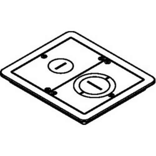 Aluminum FloorPort Flanged Furniture Feed T546