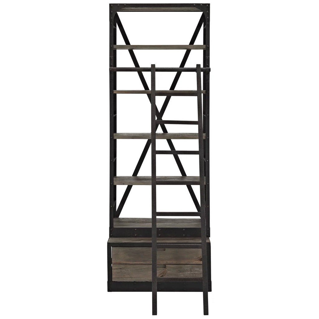 Wood Metal Stand O64696