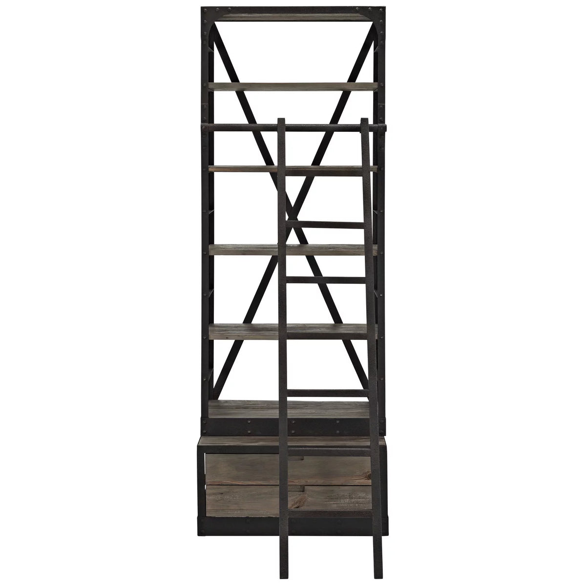 Wood Metal Stand O64696