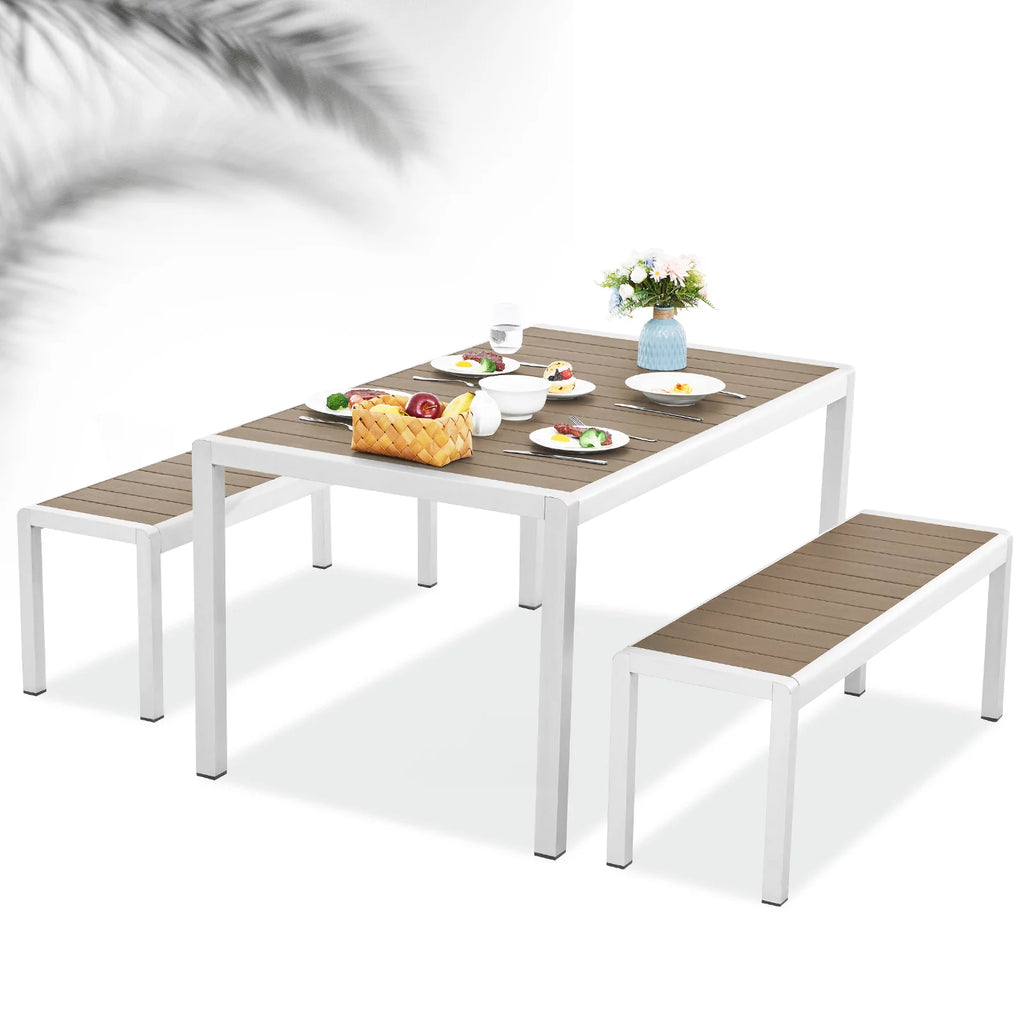 3PC Aluminium Outdoor Patio Furniture Set P985
