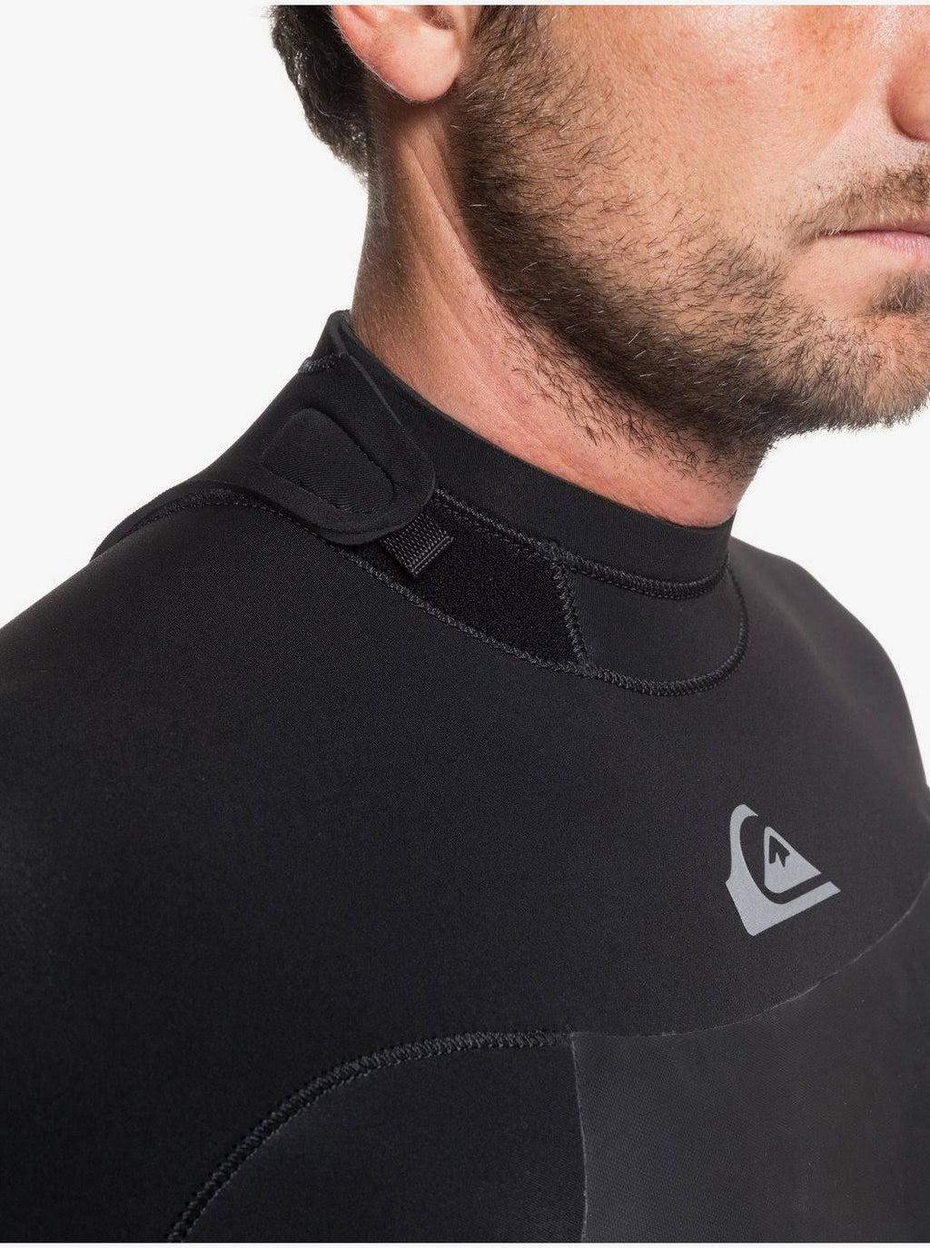 Black/Silver 4/3 Back Zip Wetsuit J609