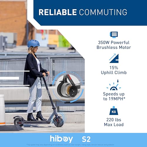Electric Scooter, 350-500W Motor, 8.5"-10" Solid Tires, 17-40.4 Miles Range, 19 Mph Folding F130517