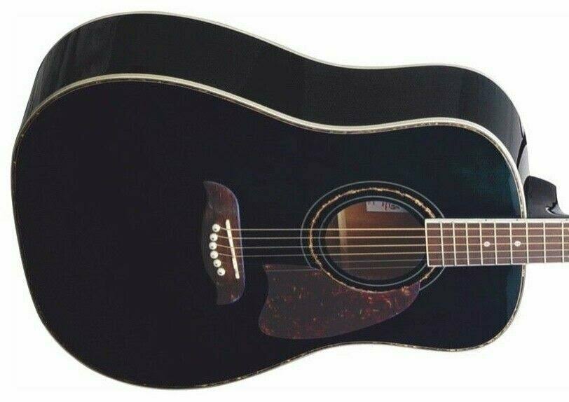 Black Dreadnought Acoustic Guitar C111