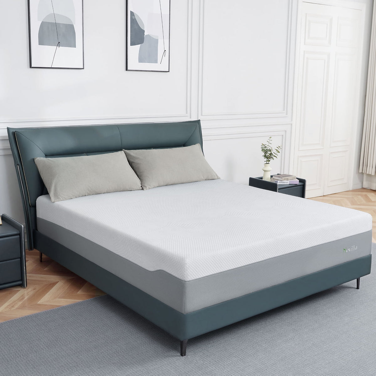 12 Medium Firm Gel Memory Foam Mattress, Full Size O219