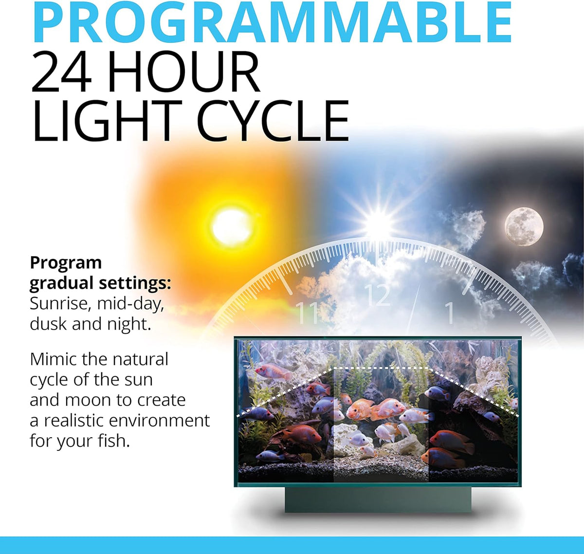 32.5 Gal. White Aquarium Kit with LED Lights and Filtration System A6135