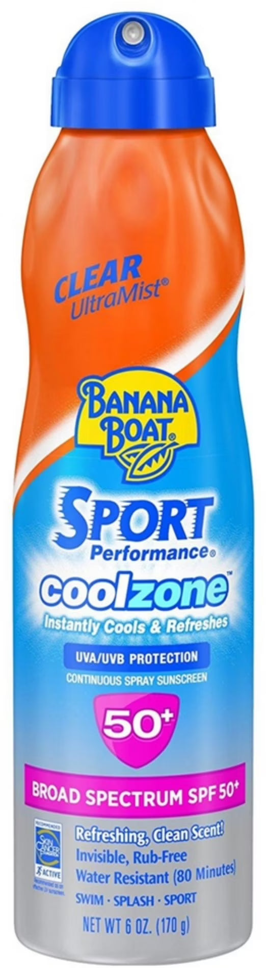 Sport Performance CoolZone Continuous Spray Sunscreen SPF 50+ 6 oz (Pack of 3) C977620