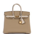 Trench and Beton Togo Leather Bag Z30775