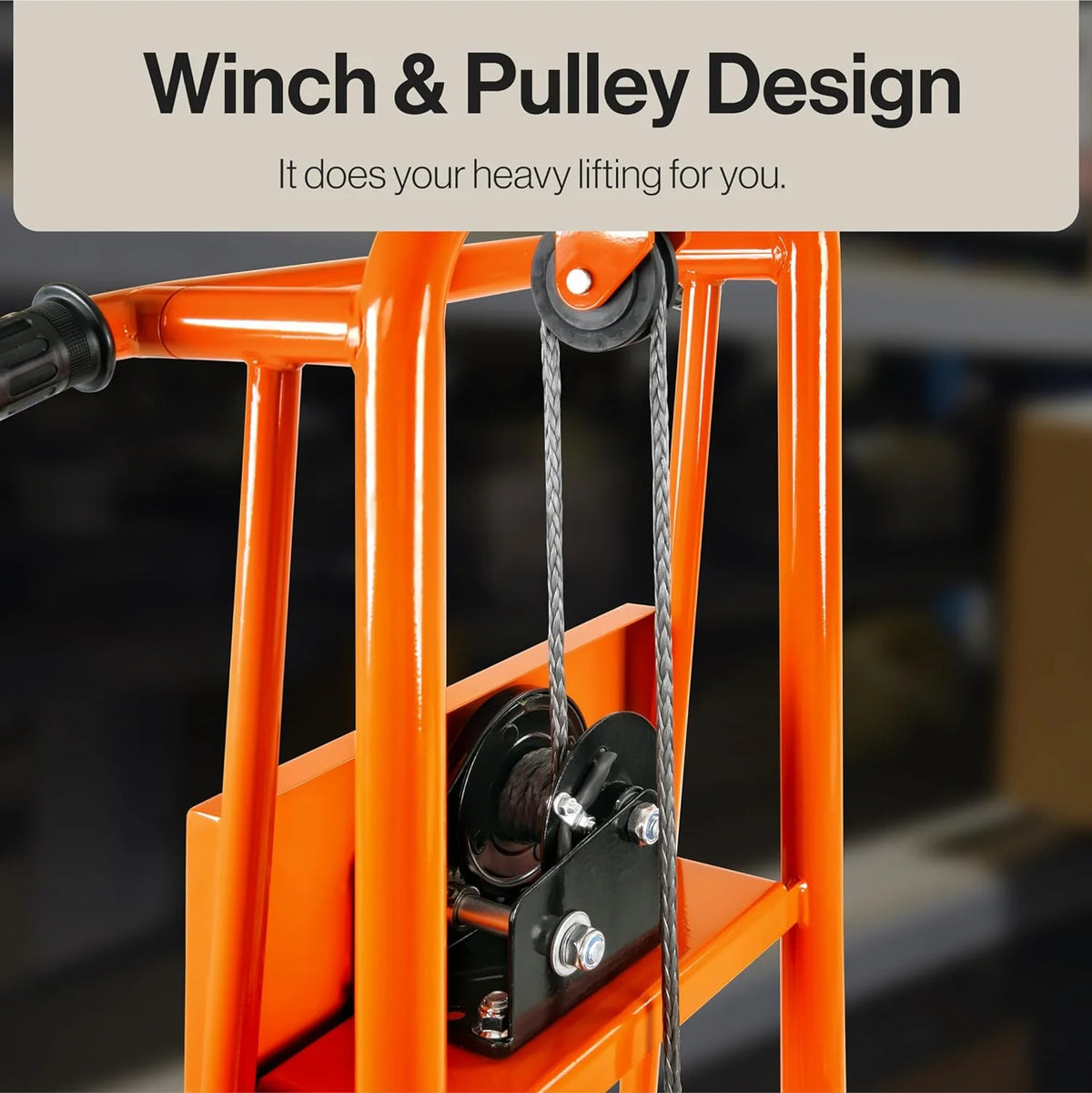 Material Lift Winch Stacker 330 Lbs 40" Max Lift V790