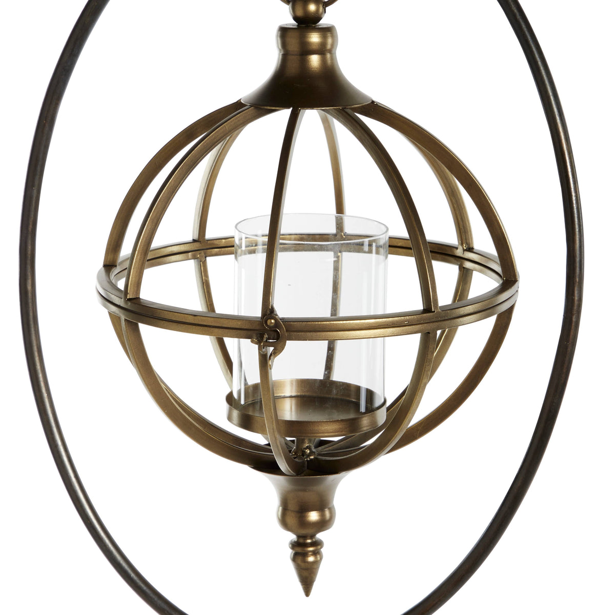 Bronze Metal Candle Lantern X945