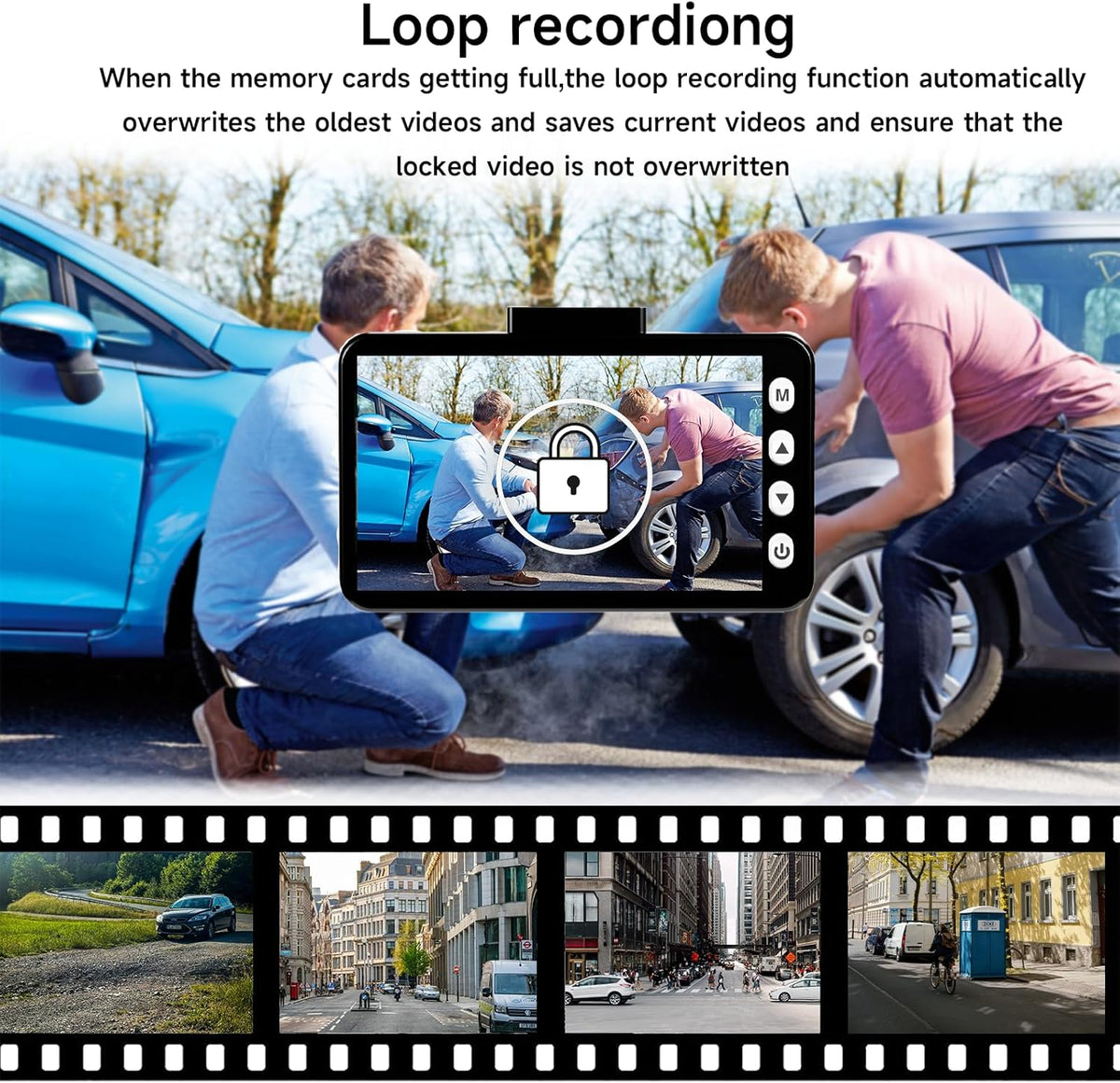 4K UHD Dash Cam with 3'' IPS Screen R9812