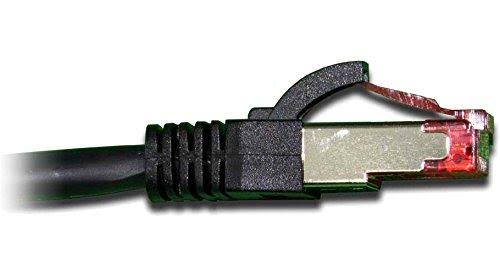 Cat6a SSTP LSZH Ethernet Cables, 1 ft - Black (25 Pack) G1893