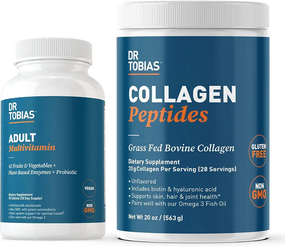 Adult Multivitamin & Collagen Peptide Powder with 42 Fruits & Vegetables Plus Probiotics M360141