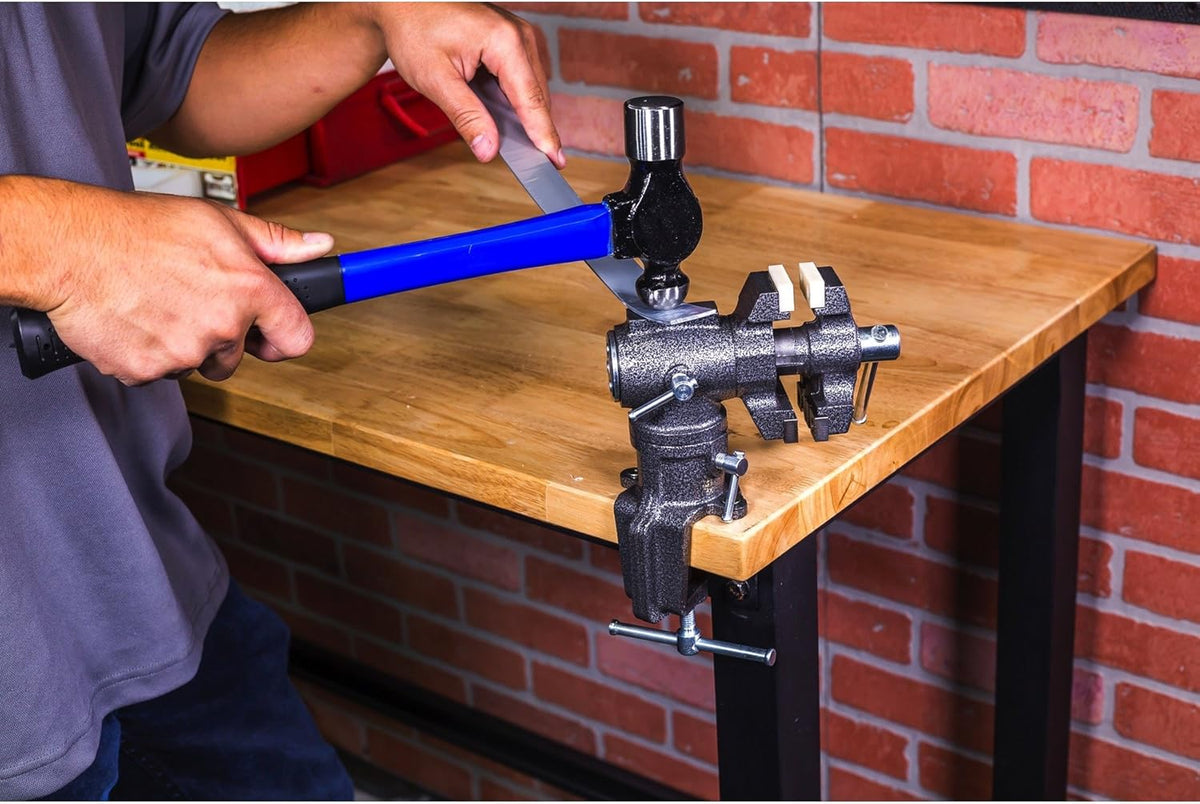 2-1/2 inch Mini Jaw Portable Clamp-on Table Bench Vise with Soft Jaw Covers S286475