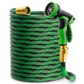 100 ft Non-Expandable Garden Hose with 10 Function Nozzles I800032