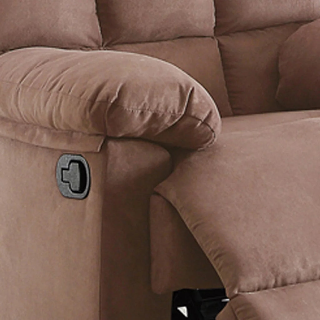 Saddle Brown Tufted Recliner F551678
