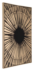 Canvas Black Gold Sunburst T40345