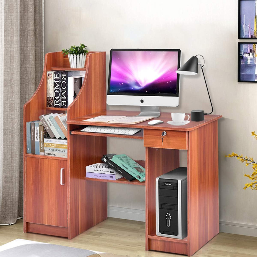 Computer Desk with Storage Cabinet & Drawer K5630