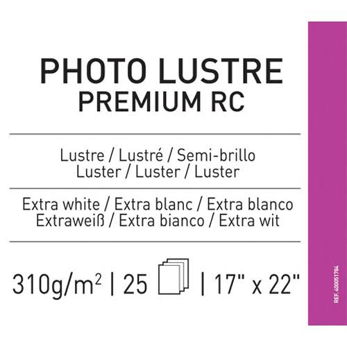 Photo Lustre Premium RC Paper 17 x 22 W376