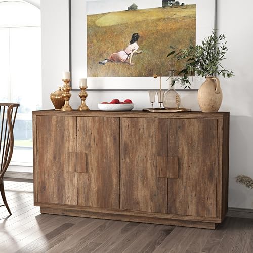 32" Small Buffet Cabinet with Adjustable Shelf E280