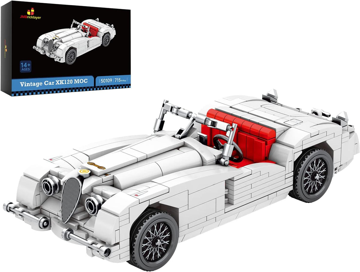 Vintage Pull Back Cars Building Set F47596