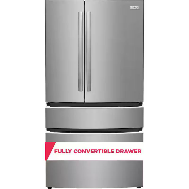 21.4 cu. ft. 4-Door French Door Counter Depth Refrigerator in Stainless Steel F19930