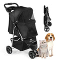 Foldable 4 Wheels Pet Stroller with Cup Holder X850