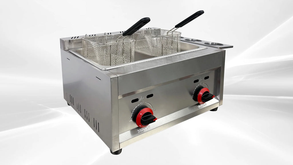 7 gallon Commercial Countertop Deep Fryer 2 Basket Propane C98171