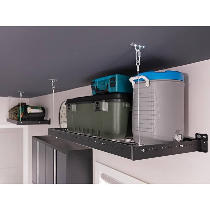 Steel Garage Wall Shelving in White (2-Pack) A43735