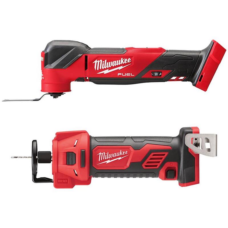 18V Cordless Brushless Oscillating Multi-Tool with Drywall Cut Out Tool (2-Tool) D7919