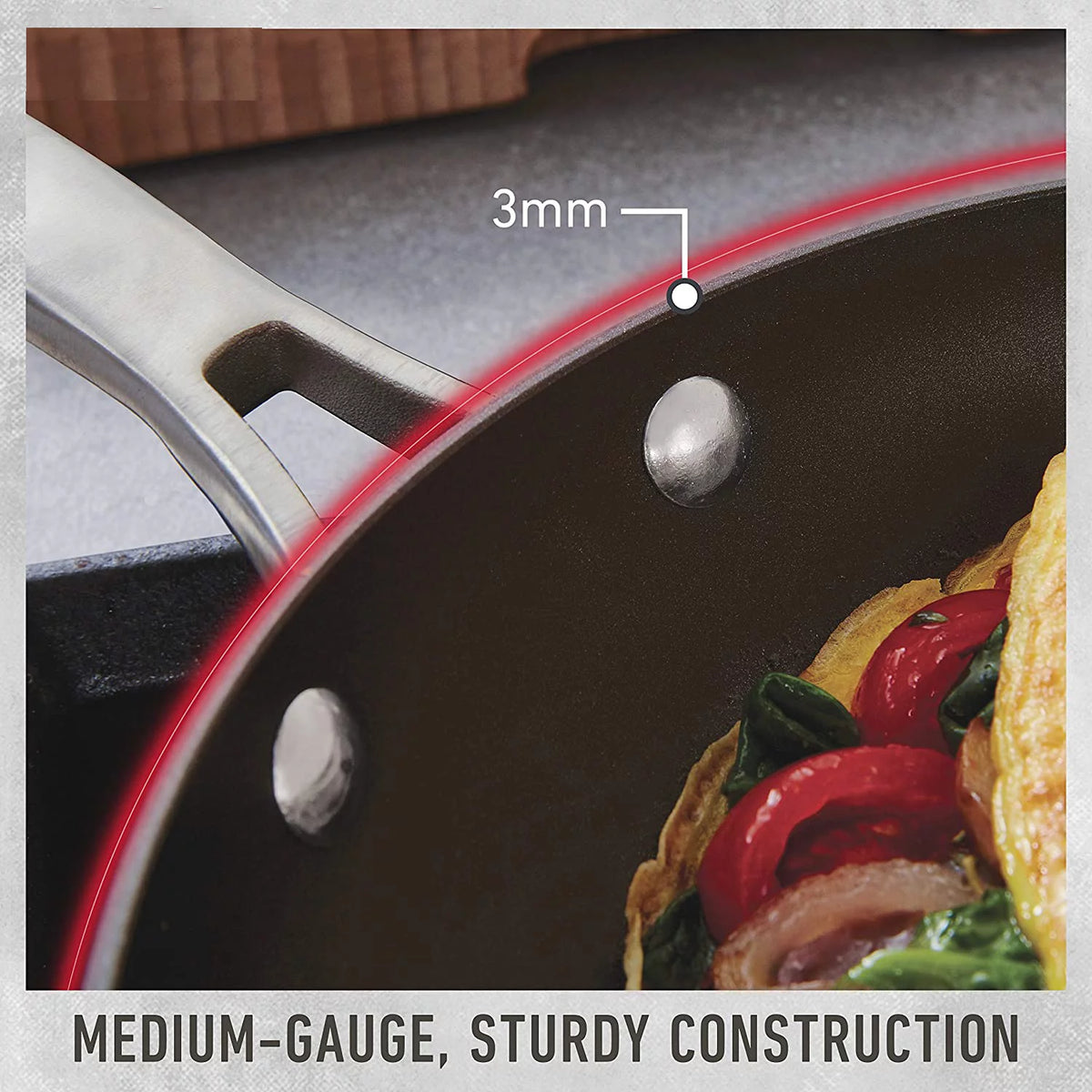 Hard-Anodized Nonstick Sauté Pan with Cover, 5-Quart T8240