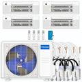 39,000 BTU 4 Zone Ceiling Cassette Ductless Air Conditioner and Heat Pump F57625