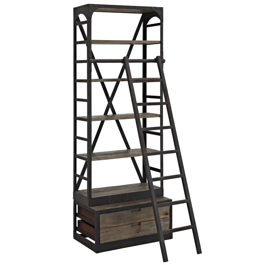 Wood Metal Stand O64696