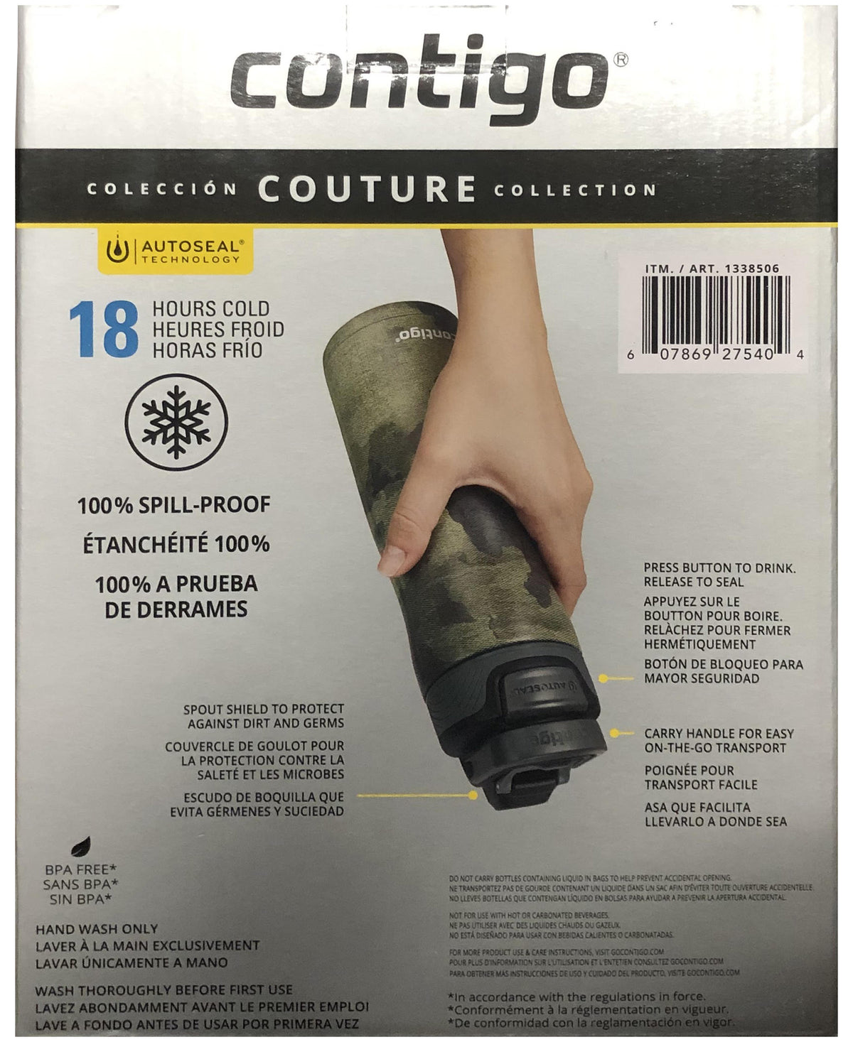 20 oz Vacuum Insulated Stainless Steel Water Bottles with Wide Mouth Lid (2 Pieces) G2731