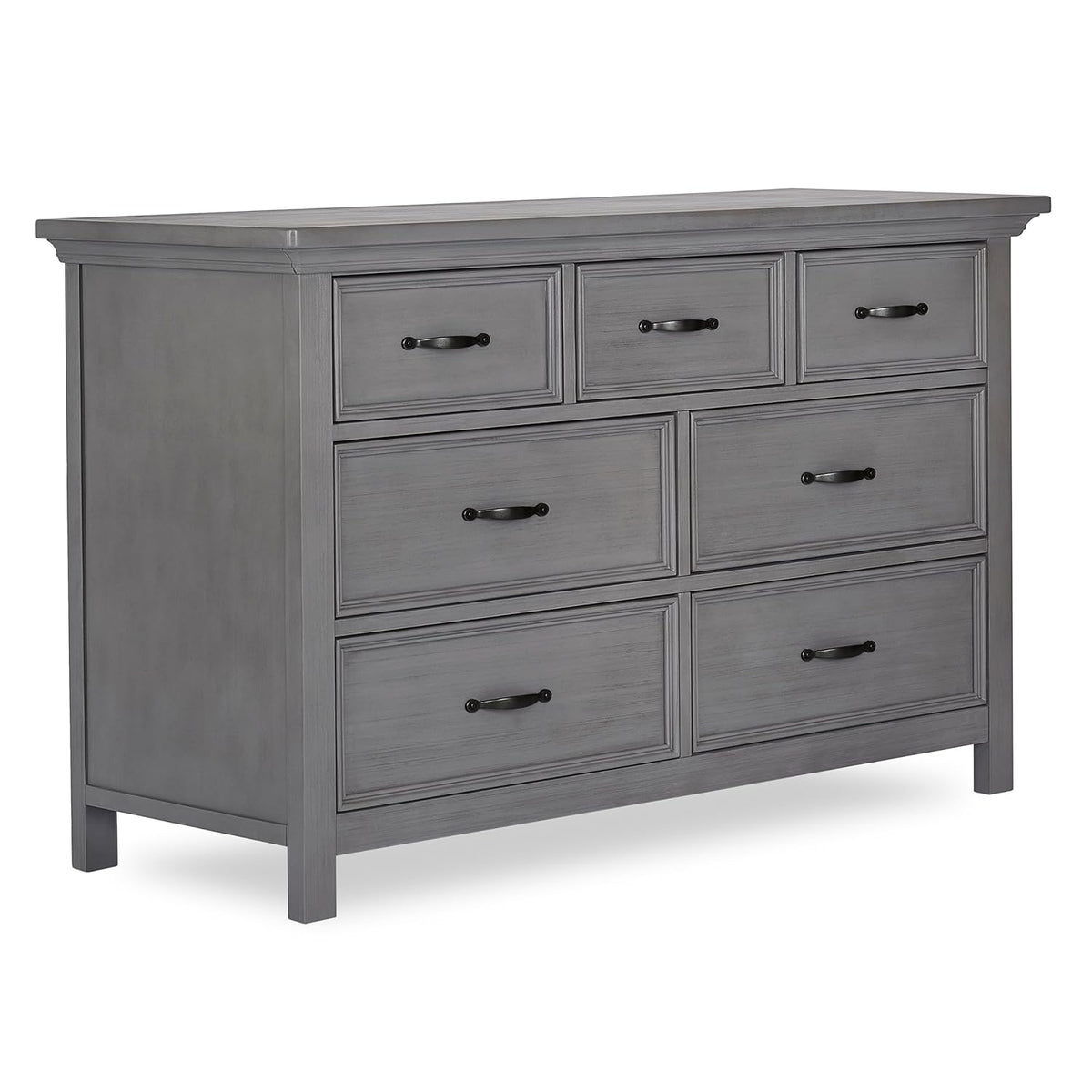 Rustic Grey 7-Drawer Double Dresser S7571