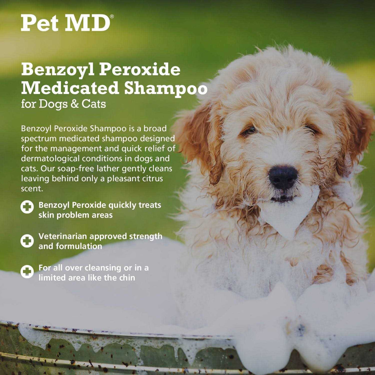 Benzoyl Peroxide Dog & Cat Shampoo M45164