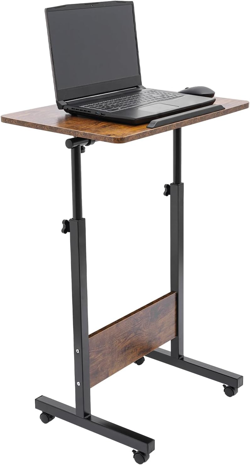24 x 16 inch Adjustable Height Rolling Desk E322