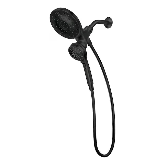 Matte Black Six-Function Showerhead with Handheld Combo H186129