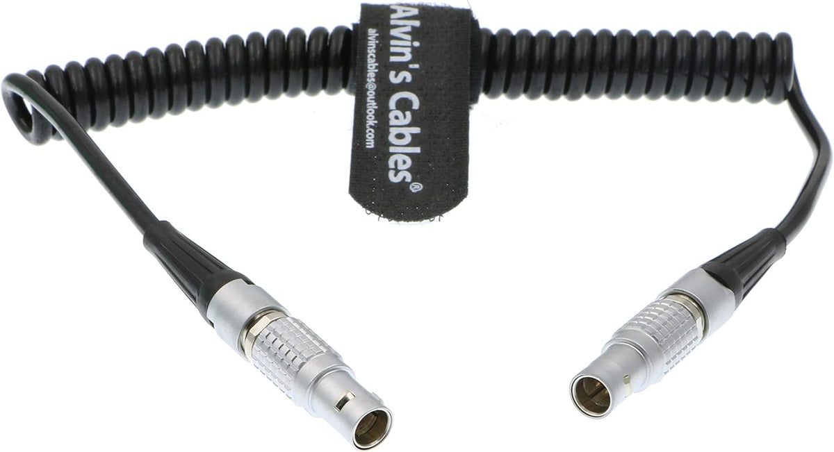 5 Pin Male to 5pin Timecode Coiled Cable Pack of 2 A171039