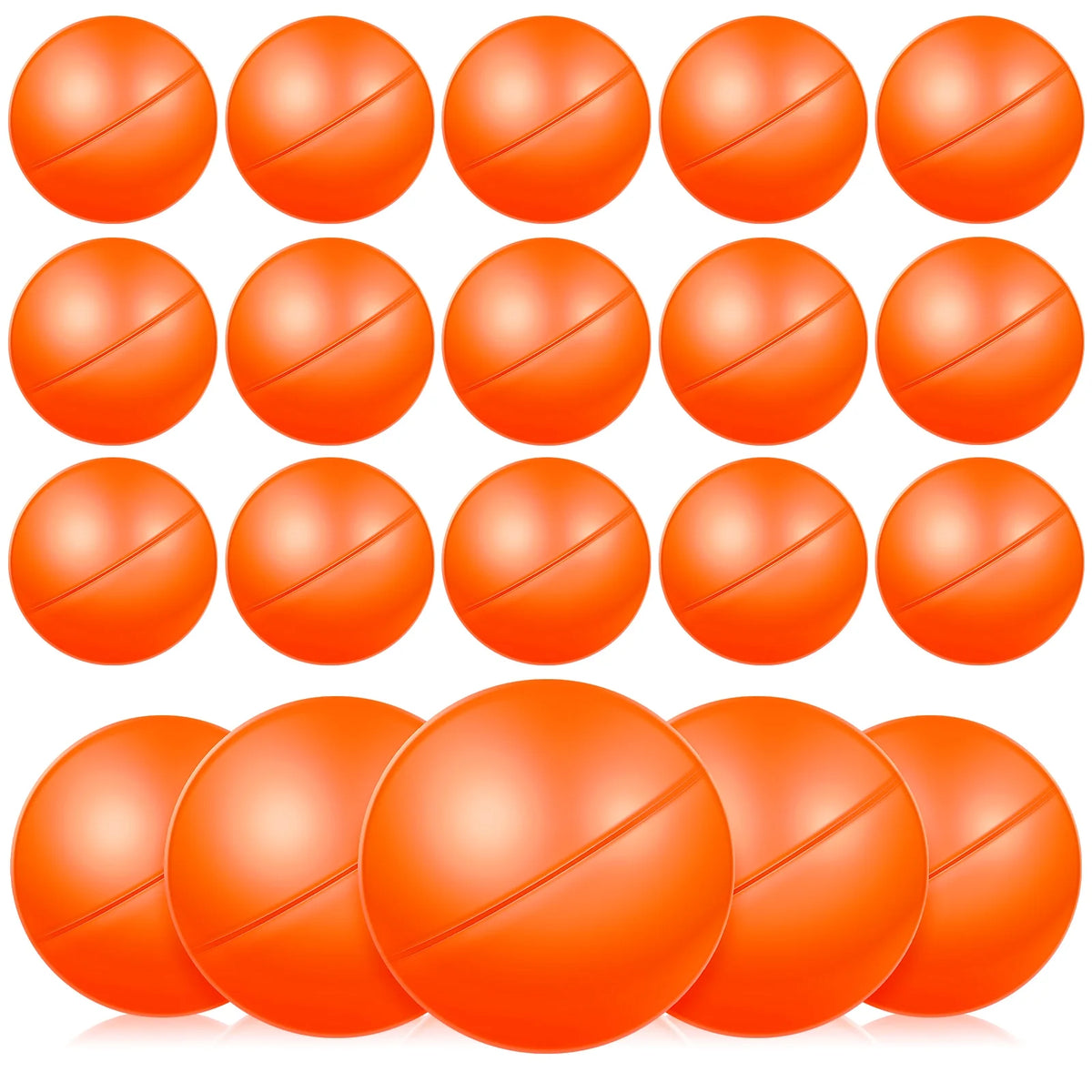 25 Pcs Plastic Hollow Openable Lottery Balls Z198