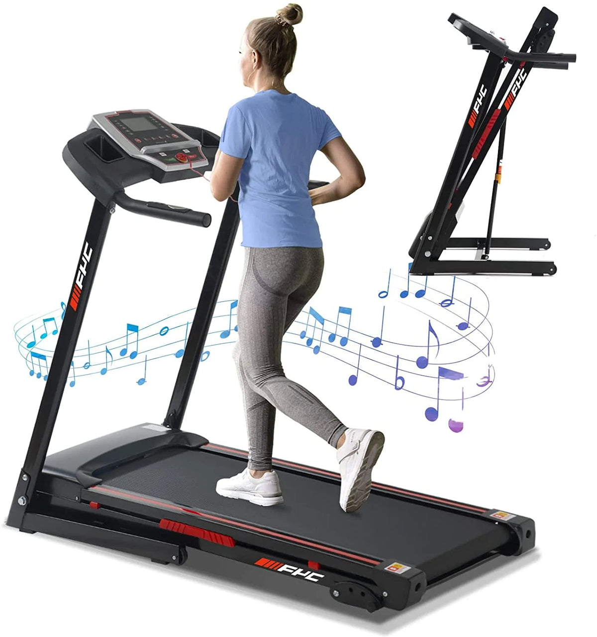 3.5HP Foldable Electric Treadmill with Incline D8553
