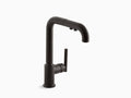 Matte Black Pullout Kitchen Faucet G408