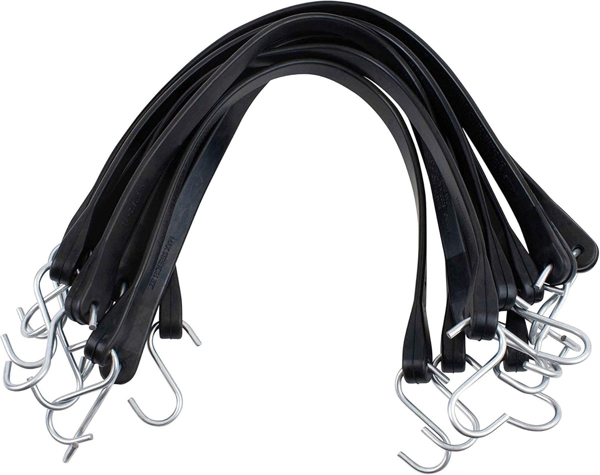 15" EPDM Rubber Bungee Straps - 50 Pack L7388