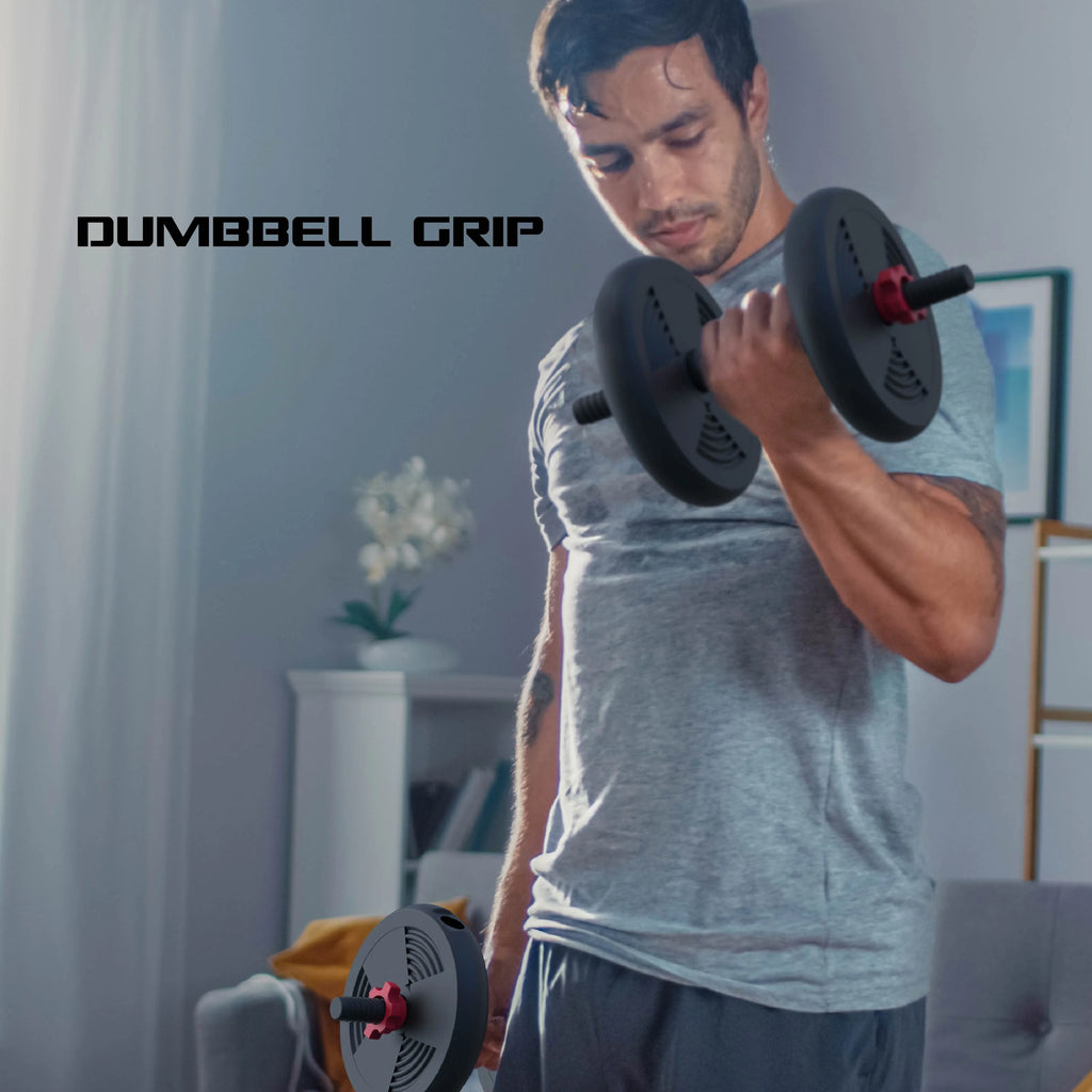 60 lbs 4-in-1 Adjustable Dumbbell Barbell Kettlebell Weight Set B386