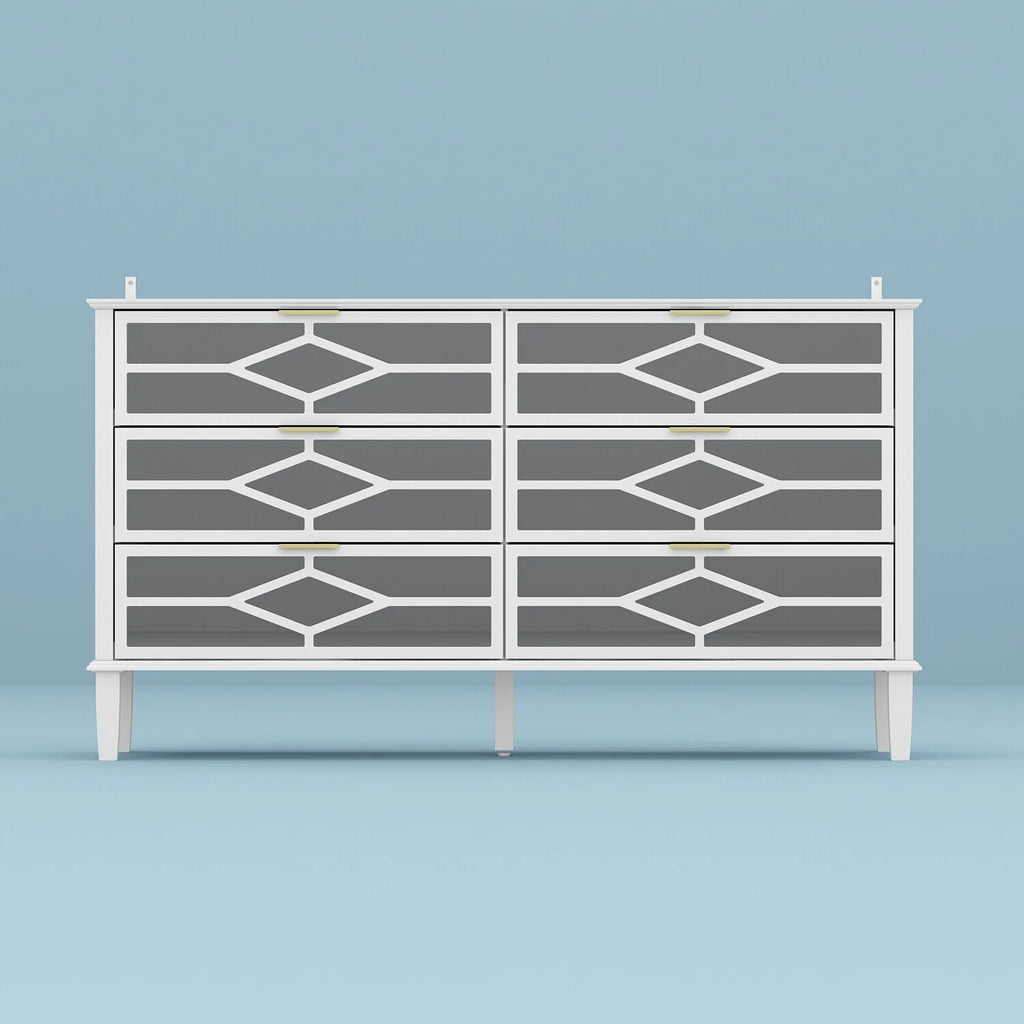 55.1W Chest Accent Dresser Storage Cabinet J54640