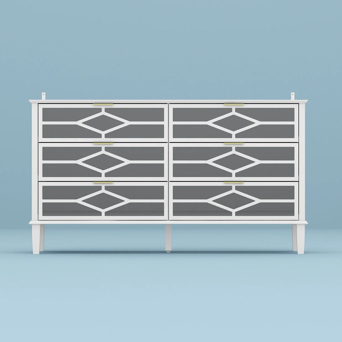 55.1W Chest Accent Dresser Storage Cabinet J54640