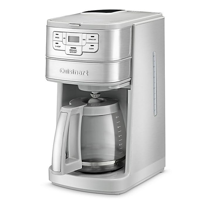 12-Cup Automatic Grind and Brew Coffeemaker, Black/Stainless Steel A50924